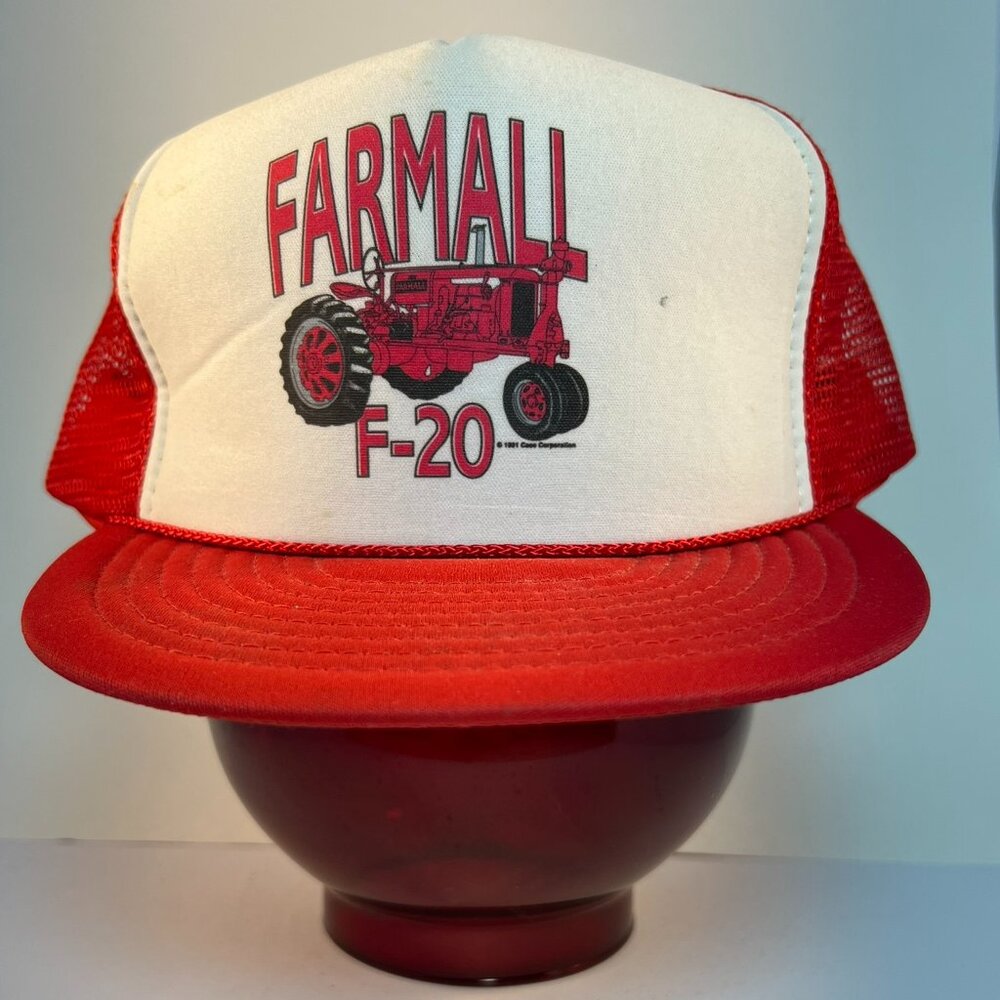 Vintage, puffer style, snap back trucker cap